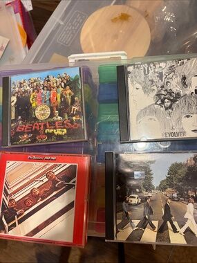 Classic Rock CD Collection — Colorful Album Art Set